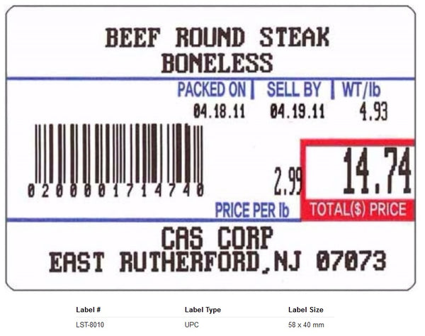 LST - 8010 - UPC (58x40 MM) Lot of 50 Boxes